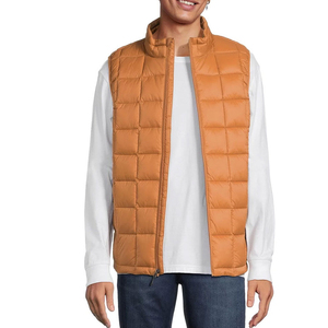 Chaleco Acolchado Ligero sin Mangas para Hombre, con Capucha, Relleno de Poliéster, Reversible, Bordado, para Otoño - Product Image 3