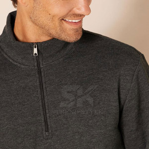 Sudaderas con logotipo impreso personalizado, sudaderas de tamaño personalizado para hombre, fabricación en Pakistán, sudaderas lisas con cremallera al por mayor - Product Image 3