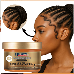 Candy Memory 340g Crème Coiffante Tressage Fixation Forte pour le Contrôle des Bords et des Frisottis des Cheveux Tressés/Locs/Twists et Huile de Ricin Noire - Product Image 3