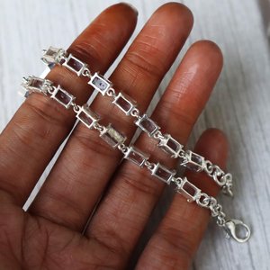 Iolite <b>Stone</b> <b>Bracelet</b> 925 Sterling Silver Natural Gemstone Jewelry Elegant Women Gift Handmade Design - Product Image 2