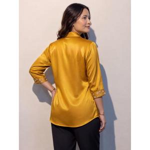 Camisa Moderna de Mezcla de Algodón para Mujer, Corte Regular, Estilo Diario, Compre Directamente del Proveedor - Product Image 3
