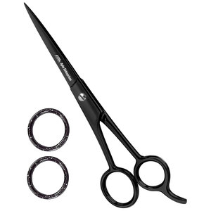 Ciseaux de coiffure professionnels noirs de 6,5 pouces à lames ultra-affûtées pour une coupe impeccable – Soins personnels et beauté - Product Image 1
