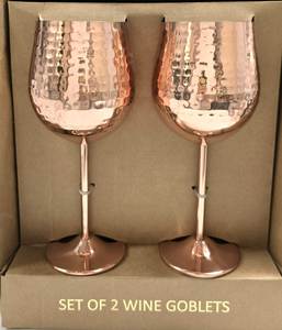 Copper drinking <b>glasses</b> durable rim design metal tumblers for <b>water</b> juice cocktail use reusable kitchen dining drinkware - Product Image 5