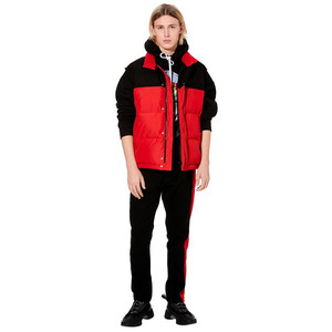 Veste matelassée sans manches à capuche blanche pour homme, en toile, coupe-vent, imperméable, en polyester écologique, style streetwear d'hiver, fermeture éclair - Product Image 6