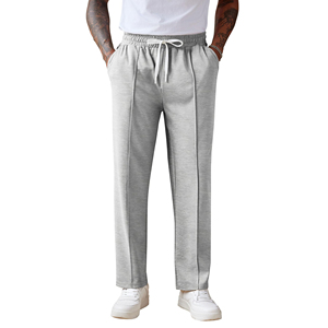 <b>Men</b> Cotton <b>Jogger</b> Sweatpants <b>Loose</b> Fit Drawstring Waist Casual Fleece Trousers Soft Breathable Training Lounge Pants Wholesale - Product Image 5