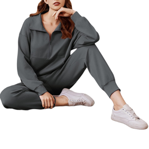 Ensemble 2 pièces pour femmes, tenue décontractée pour le yoga et le pilates, tissu extensible, évacuation de l'humidité, équipement d'entraînement de sport pour femmes - Product Image 5