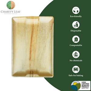 Vassoio in Foglia di Palma Naturale 17 x 12 Pollici - Decorazioni e Articoli per Feste - Product Image 5