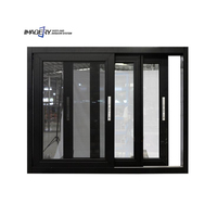 Fenêtre coulissante en aluminium à impact de type ouragan avec moustiquaire, moderne, à bas prix, en verre réfléchissant pour la maison