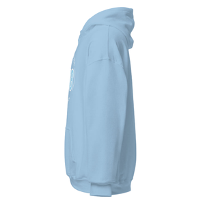 Sweat-shirt à capuche unisexe bleu ciel avec motif brodé circulaire, en molleton, à manches longues, décontracté, vêtement d'hiver - Product Image 5