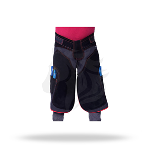 <b>Black</b> Suede Leather Farrier <b>Apron</b> Horse Hoof Trimming <b>Apron</b> Split Leg Farrier Chaps with Tool Pockets - Product Image 2