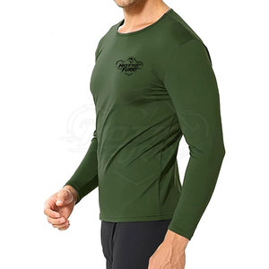 Camisetas Térmicas de Poliéster/Algodón Tejidas Directamente de Fábrica, Logotipo Personalizado, Calidad Premium, Secado Rápido, Transpirables, para Uso Diario Masculino, OEM - Product Image 4