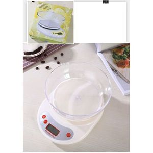 Balance de cuisine numérique avec bol, précision 5 kg/1 g, pour la pâtisserie, la cuisine et la mesure - Product Image 1