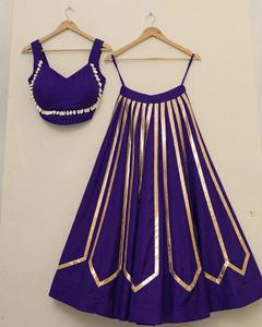 Contemporary Festive <b>Lehenga</b> <b>Skirt</b> Blouse Set for Women Traditional Wedding Party Navratri Celebration Occasion Wear Cotton - Product Image 2