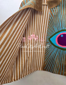 Handcrafted Velvet Breathable Eco-Friendly Winter <b>Quilted</b> Jacket Evil Eye Chain Stitch Embroidery Bohemian Artisanal Shrug <b>for</b> - Product Image 3