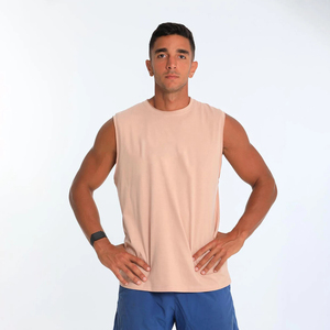 Camiseta sin mangas premium para hombre, cuello redondo, color liso, tejido informal, para gimnasio, deportes, transpirable, ¡la más vendida! - Product Image 1
