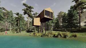 Villa Conteneur Préfabriquée Moderne en Bois Industriel de Haute Qualité 100% Écologique 20FT 40FT 25m2 LCB02 Export Hôtel/Chambre - Product Image 6