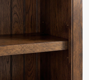 Librero Rústico de Madera con 2 Estantes, Gabinete y Cajón, Mueble Independiente para Almacenamiento en Oficina en Casa - Product Image 6
