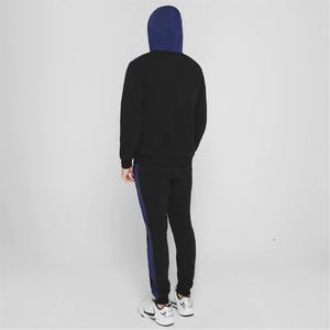 Ensemble de survêtement unisexe tendance en coton 100% avec veste zippée et pantalon, coupe régulière, respirant, séchage rapide, grandes tailles, idéal pour l'hiver - Product Image 2