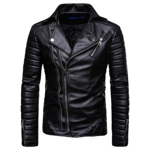Chaqueta de Cuero Genuino para Hombre Everland OEM, Transpirable, Resistente al Viento, con Cuello Alto y Cierre de Cremallera, Personalizable, para Actividades al Aire Libre - Product Image 2