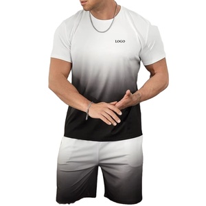 100% coton tissu respirant anti-rétrécissement séchage rapide Texture douce à manches courtes col rond coton respirant vêtements d'été - Product Image 1