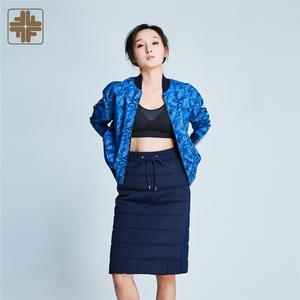 OEM ODM Ladies <b>Women</b> Nylon Blue Sport Padded <b>Jacket</b> - Product Image 3