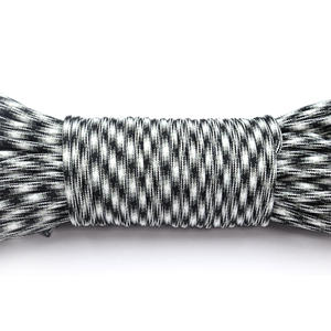 White Camo 4mm Paracord Rope 550 Type Nylon Utility <b>Cord</b> for Camping, Survival, Craft and DIY Use - Product Image 4