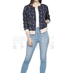 Urban Style Women Printing Varsity <b>Jackets</b> Modern Casual Apparel For Daily Activities And Travel Wear In Low Price - Product Image 5