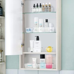 21 Piece Clear Acrylic Drawer Organizer Set Modular Transparent Plastic Storage Bins for <b>Makeup</b> Jewelry Vanity and Office - Product Image 6