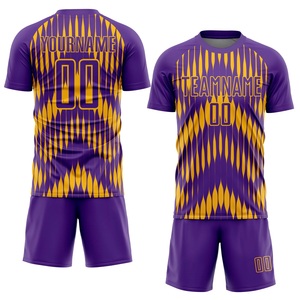 ชุดฟุตบอลพรีเมียม ผ้าโพลีเอสเตอร์ 160 GSM เสื้อและกางเกงขาสั้น ชุดทีมฟุตบอลสีตามสั่ง ผู้ผลิตฉลากส่วนตัว - Product Image 1