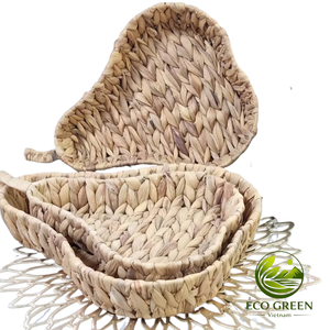 Panier en jacinthe d'eau fait main, naturel, écologique, panier de rangement, Vietnam, OEM ODM disponible - Product Image 6