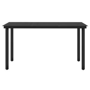 Set da Pranzo da Giardino Marrone per 6 Persone, Resistente alle Intemperie, Design Contemporaneo - Product Image 6