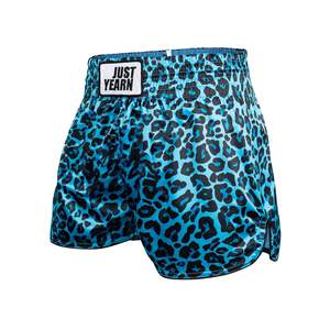 Pantalones Cortos de Muay Thai para Hombre, Estampado a Cuadros Satinado, Cintura Elástica, para Entrenamiento de Gimnasio, Kickboxing, Ligeros, Coloridos, Top para Hombre, Muay Thai, Artes Marciales - Product Image 2