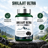 Shilajit Ultra 60 Capsules – Complément de Résine Minérale Premium pour l'Énergie, la Vitalité et le Soutien Immunitaire pour une Routine de Bien-être Quotidienne