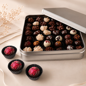 Delicious Dry Strawberry Ganache Truffle Balls Packed In Custom Box For Corporate Gifts Wholesale Trade - Product Image 3