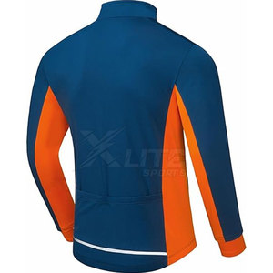 Veste de cyclisme coupe-vent en polyester personnalisée et durable pour hommes - pour les passionnés de cyclisme, l'entraînement et la pratique quotidienne - Product Image 3
