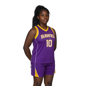 Uniformes de Baloncesto Profesionales para Mujer, Uniformes de Baloncesto con Letras Bordadas, Ropa Deportiva para Equipos Femeninos - Product Image 1
