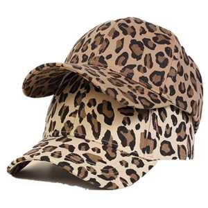 Leopard Print Baseball <b>Cap</b> Unisex Adult Casual Spring Summer Breathable Polyester Cotton Adjustable Fashion Hat - Product Image 2