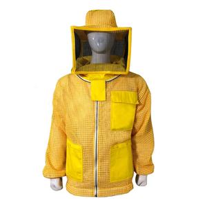 Chaqueta de apicultura ligera con tela de malla duradera antipicaduras para uso en apicultores - Product Image 2