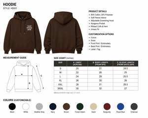 <b>Men's</b> Winter Hoodies-Custom Printed Polyester/Cotton 470g Thickened Fabric Breathable Solid-color Trendy Styling And Designs - Product Image 1