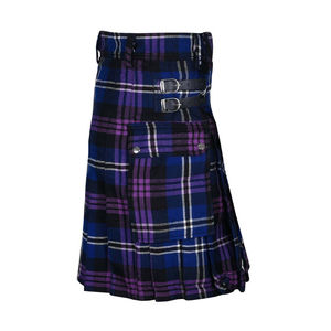 Kilt écossais respirant avec logo personnalisé 2026 – Nouveauté, produit phare, toutes couleurs, pour hommes et femmes, tartan écossais moderne vert - Product Image 2