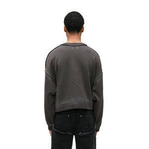 Sudaderas Cortas de Invierno para Hombre, 100% Algodón, Forro Polar Transpirable, Ecológicas, Diseño de Logotipo Personalizado, Tallas Grandes - Product Image 5