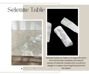 Espejo Redondo de Selenita de Lujo, Espejo de Pared de Cristal Hecho a Mano para Decoración de Sala de Estar, Baño y Entrada - Product Image 4