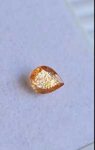 Increíbles Gemas de Piedra Solar Natural de Calidad AAA+ Certificadas por IGI, Corte Pera, Destello Dorado, Rojo Anaranjado, 6X8-12X16, Gemas Sueltas - Product Image 3