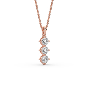 Colgante de Diamante Cultivado en Laboratorio con Certificación IGI, Corte Redondo de 1 Quilate, Plata 925, Estilo Único, Ligero, Corte Brillante, Joyería Fina para Boda - Product Image 5