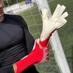 Gants de gardien de but professionnels, en latex blanc, avec protection des doigts, pour le football, pour hommes, entraînement et matchs - Product Image 5