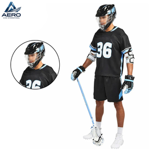 Servicio OEM ODM, Uniformes de Lacrosse de Primera Calidad en Color Negro, Estilo Nuevo, Logotipo Personalizado, Precio al por Mayor, Diseño Único - Product Image 2