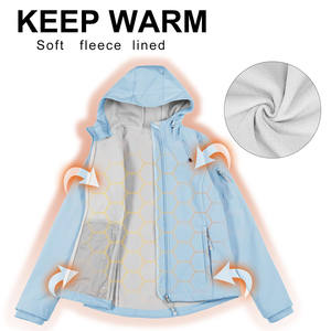 Veste softshell pour femme, dernier design, zippée, à capuche, avec poches multifonctions, idéale pour l'entraînement. - Product Image 2