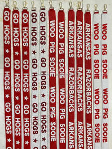 Rock ChalkRoll rideuniversity of ArkansasOle MissCollege <b>purse</b> strapgameday StrapsStadium approved straps - Product Image 2