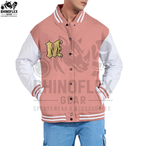 Custom logo Streetwear High Quality Chenille Embroidery Winter Fleece Leather Bomber Letterman <b>Baseball</b> Varsity <b>Jacket</b> <b>for</b> <b>Men</b> - Product Image 2