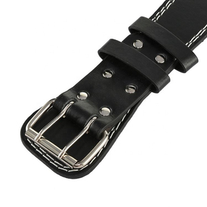 Ceinture de soutien lombaire en cuir de vachette avec logo personnalisé, souple et réglable, pour la musculation et l'entraînement en salle de sport, services OEM personnalisés acceptés - Product Image 2